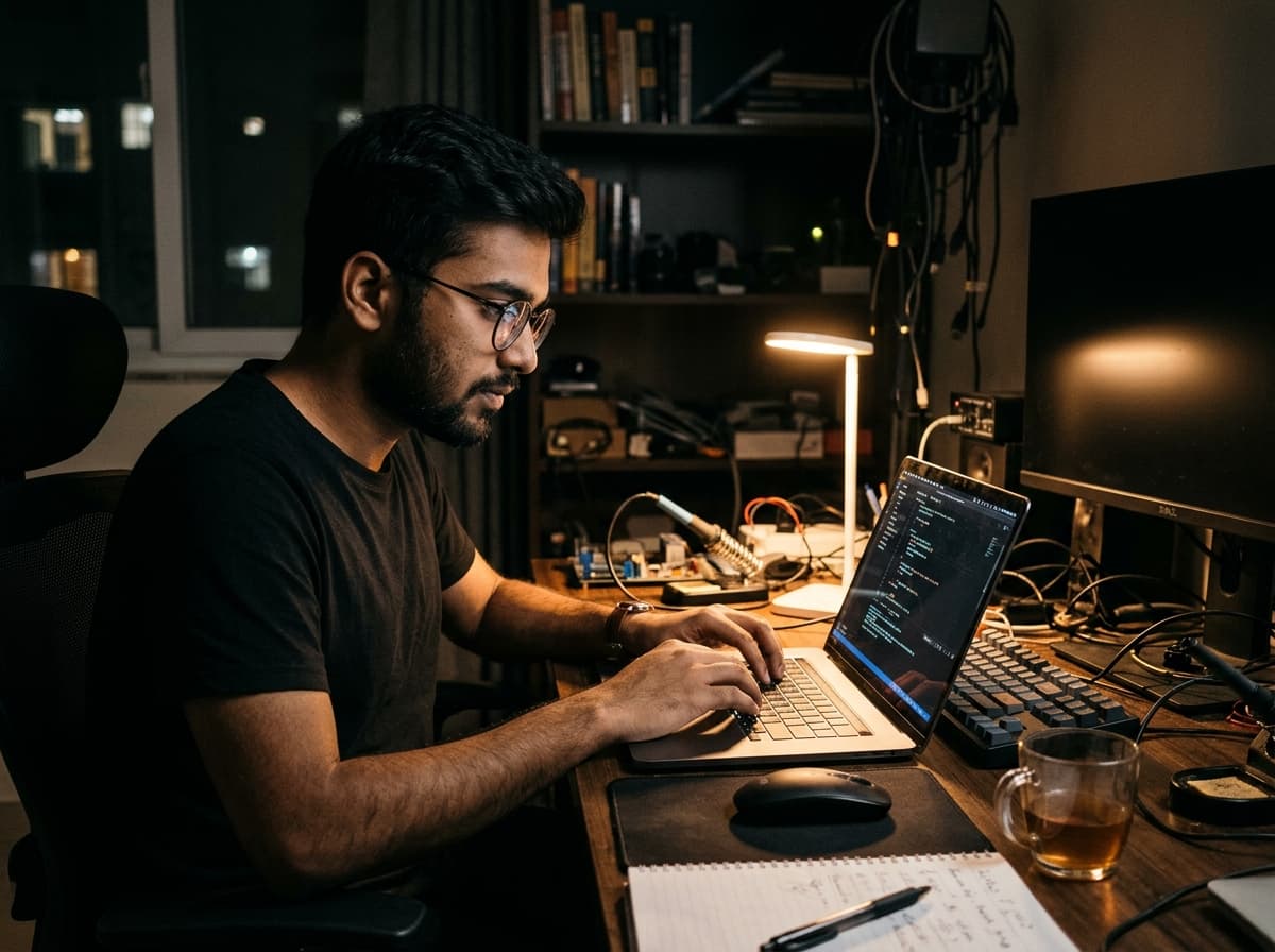 Umer working on code