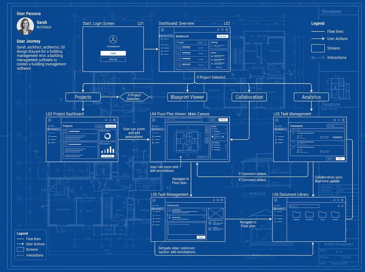Design Step UI Wireframe Architecture