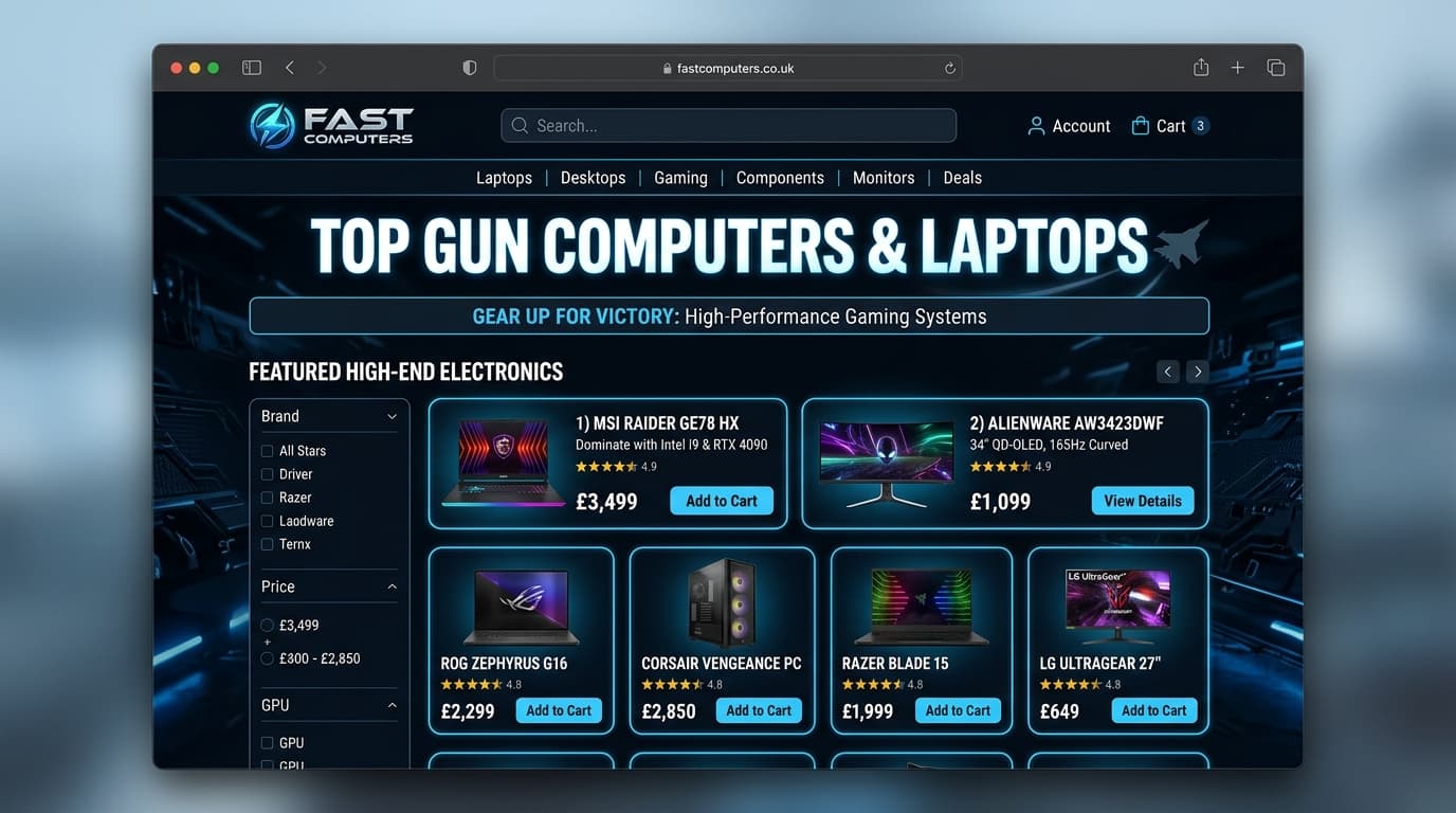 Modern ecommerce product catalog and checkout workflow